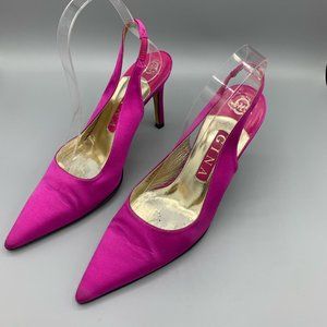 GINA Y2K Slingback in Silk - Size 8 US  - FL-SH-026
